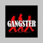 Gangster   čierne teplákové kraťasy s tlačeným logom